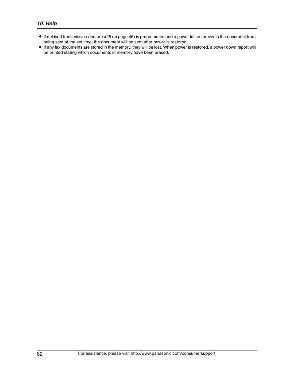 Panasonic KX-FG2451 User Manual | Page 62 / 76