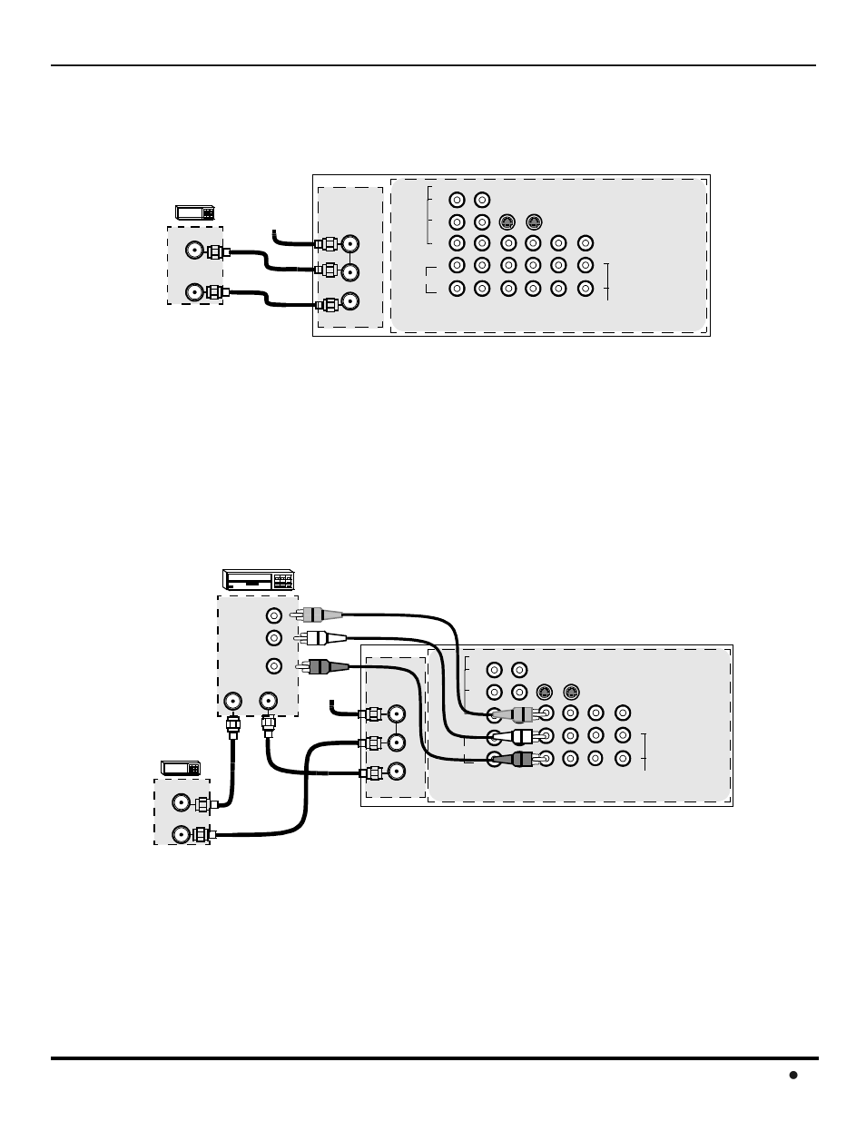Conexion del decodificador de cable, Conexión del decodificador de cable, Onexiones | Quipo, Pcional 9 l | Panasonic CinemaVision PT 53WX42 User Manual | Page 67 / 112