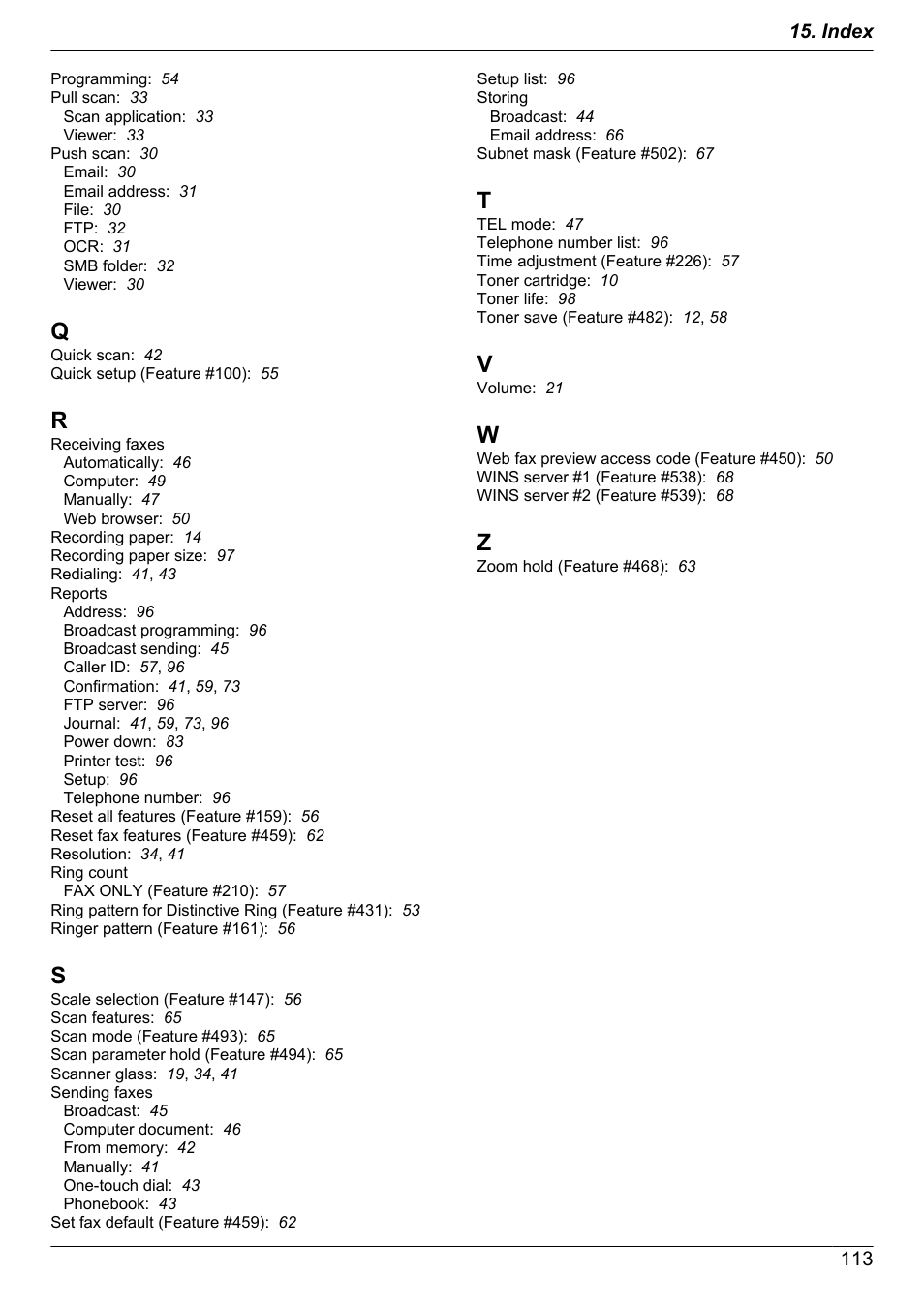 Panasonic CM0310DY0-CD User Manual | Page 113 / 116