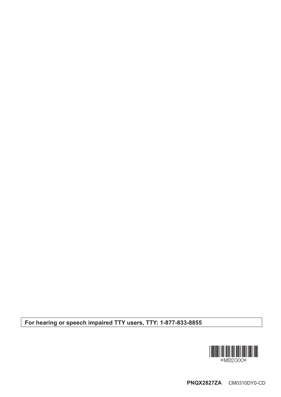 Panasonic CM0310DY0-CD User Manual | Page 116 / 116