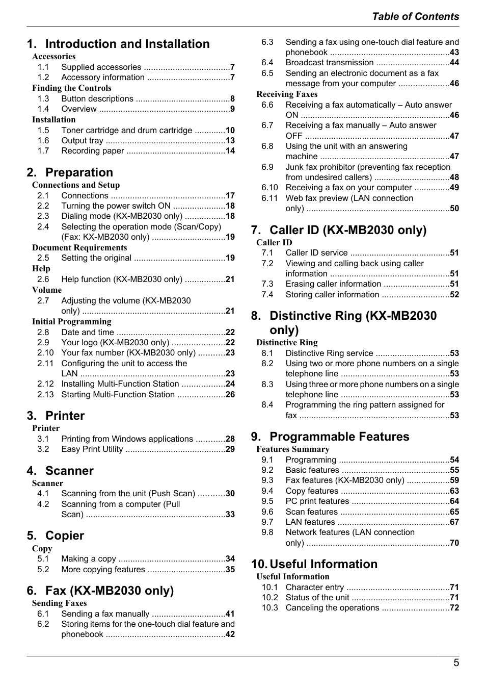 Panasonic CM0310DY0-CD User Manual | Page 5 / 116