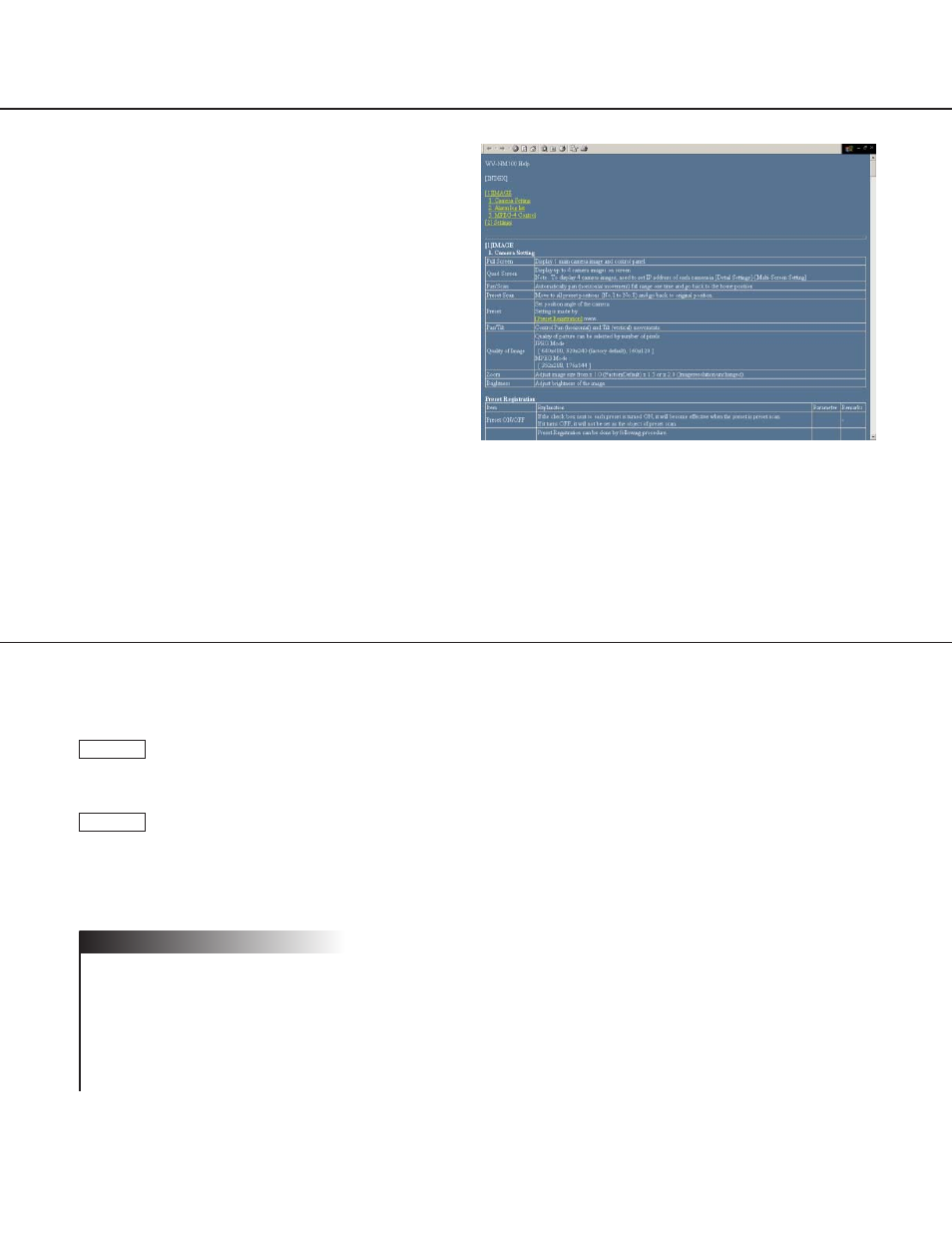 Using "help, Firmware upgrade | Panasonic WV-NM100 User Manual | Page 67 / 74
