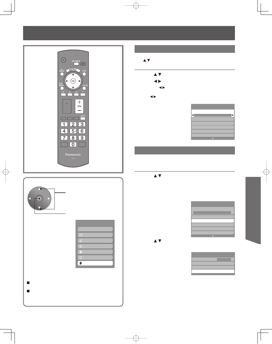 Setup features, Advanced op er a tion, Surf mode | Signal meter | Panasonic LIFI PT-61LCX7 User Manual | Page 49 / 64