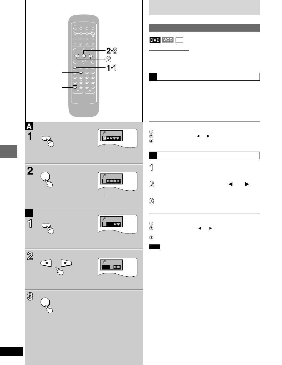 Marking a position, Press [marker] during play, Press [enter] at the point you want to mark | Press [marker, Disc operations, Discs, Clear shift, Remote control only, Recalling a marked position | Panasonic SC-DK20 User Manual | Page 20 / 64