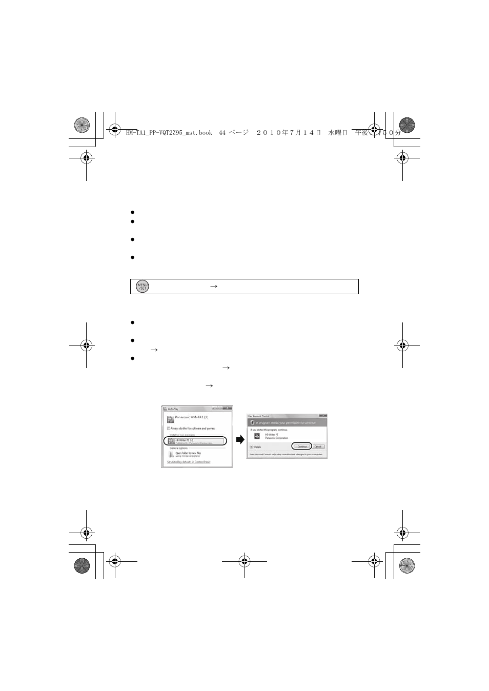 Installation | Panasonic 1AG6P1P6073-S User Manual | Page 44 / 80