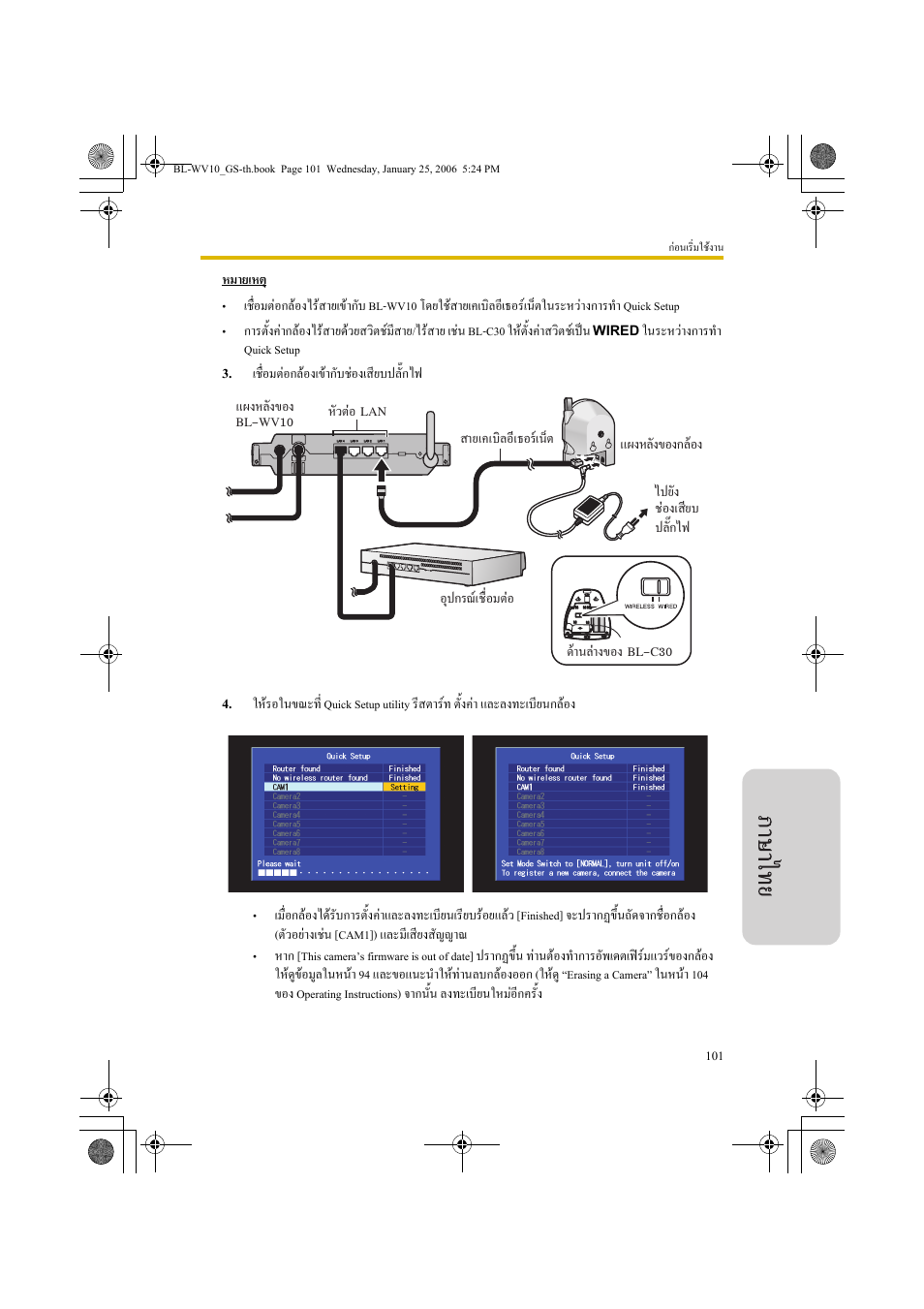 Panasonic BL-WV10 User Manual | Page 101 / 132