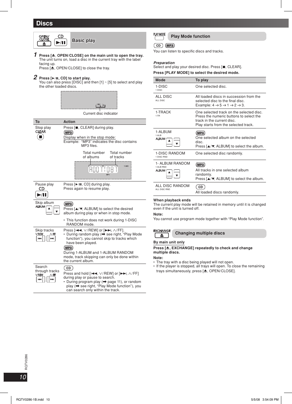 Discs | Panasonic SB-WAK770 User Manual | Page 10 / 24