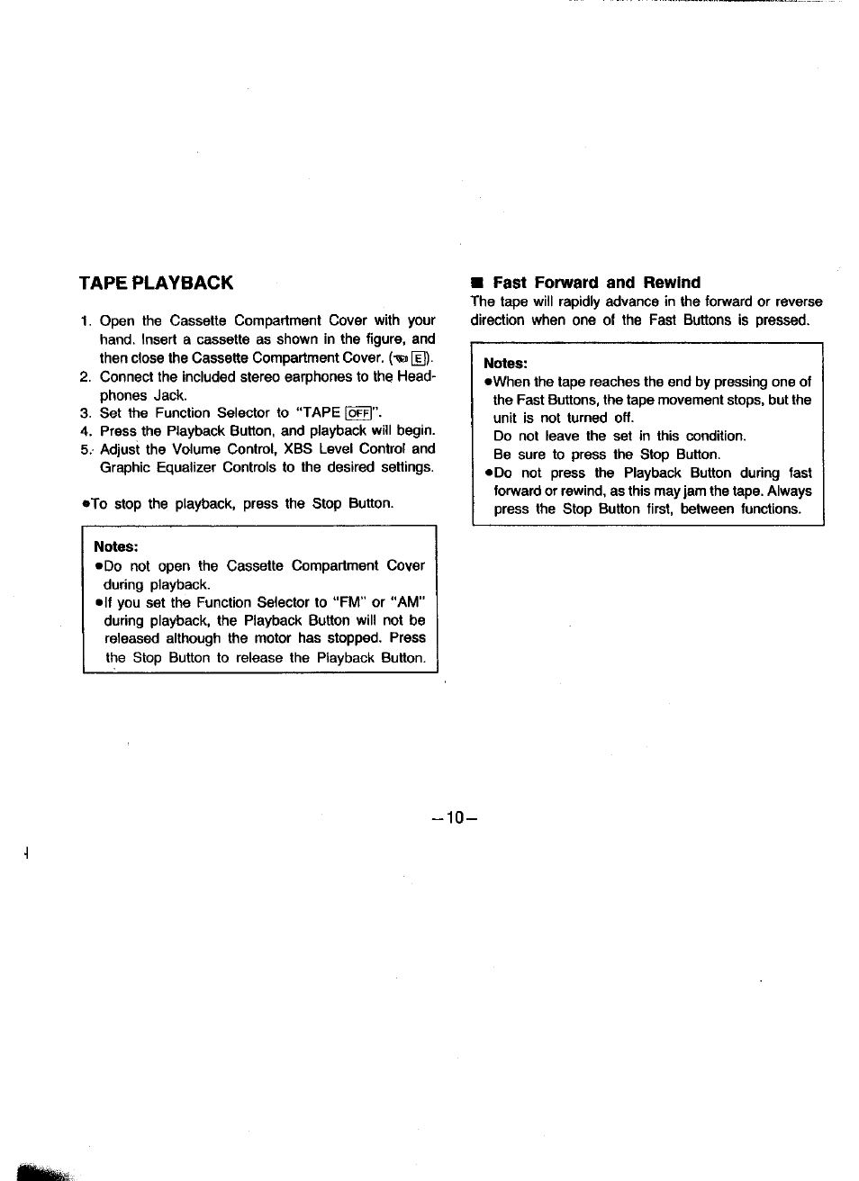 Panasonic RQV162 User Manual | Page 10 / 13