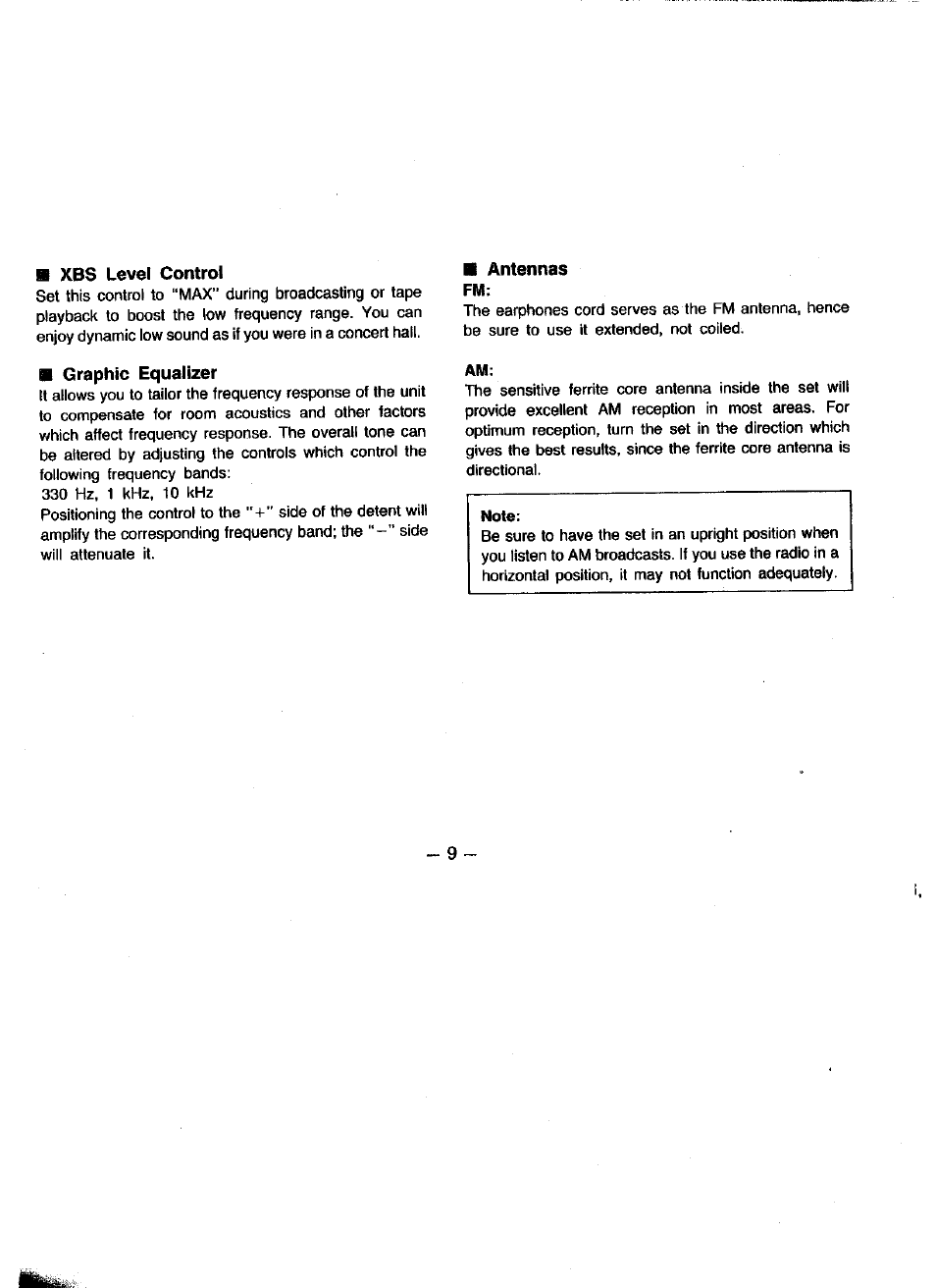 Panasonic RQV162 User Manual | Page 9 / 13