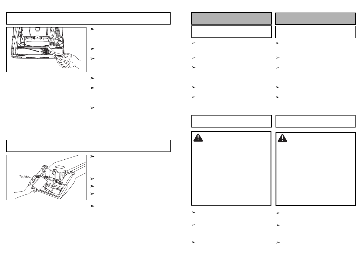 Avertissement, Advertencia | Panasonic MC-GG213 User Manual | Page 15 / 44