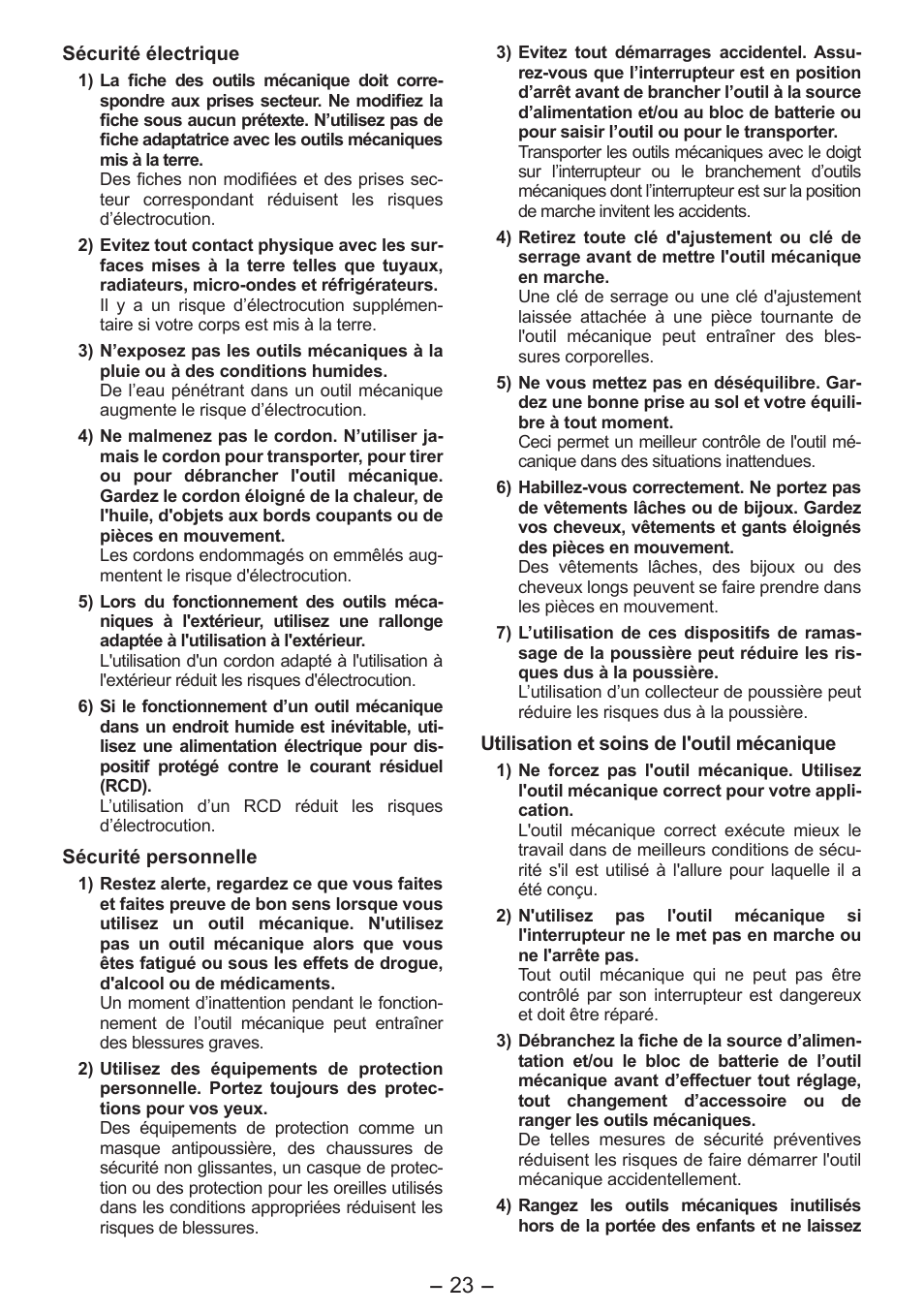 Panasonic EY4542 User Manual | Page 23 / 63