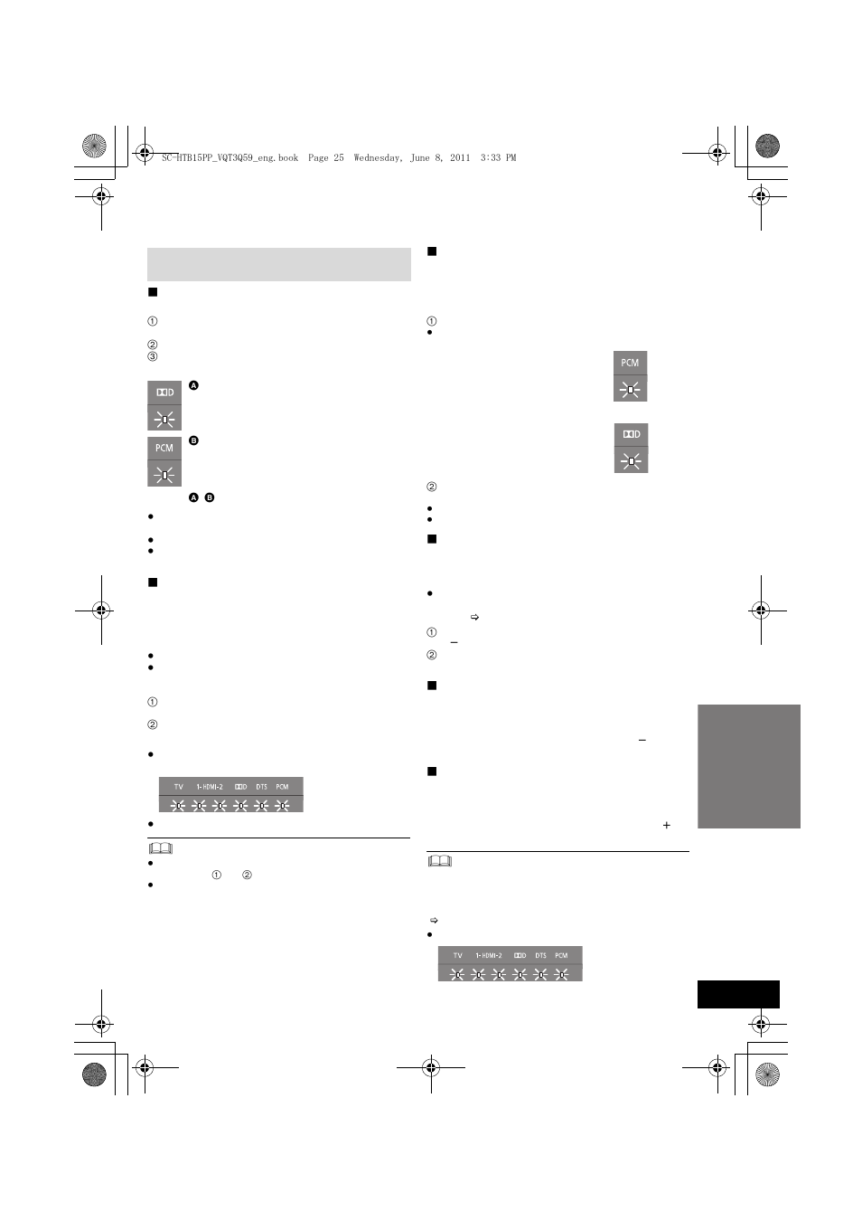 Advanced operations | Panasonic HDMI SC-HTB15 User Manual | Page 25 / 32
