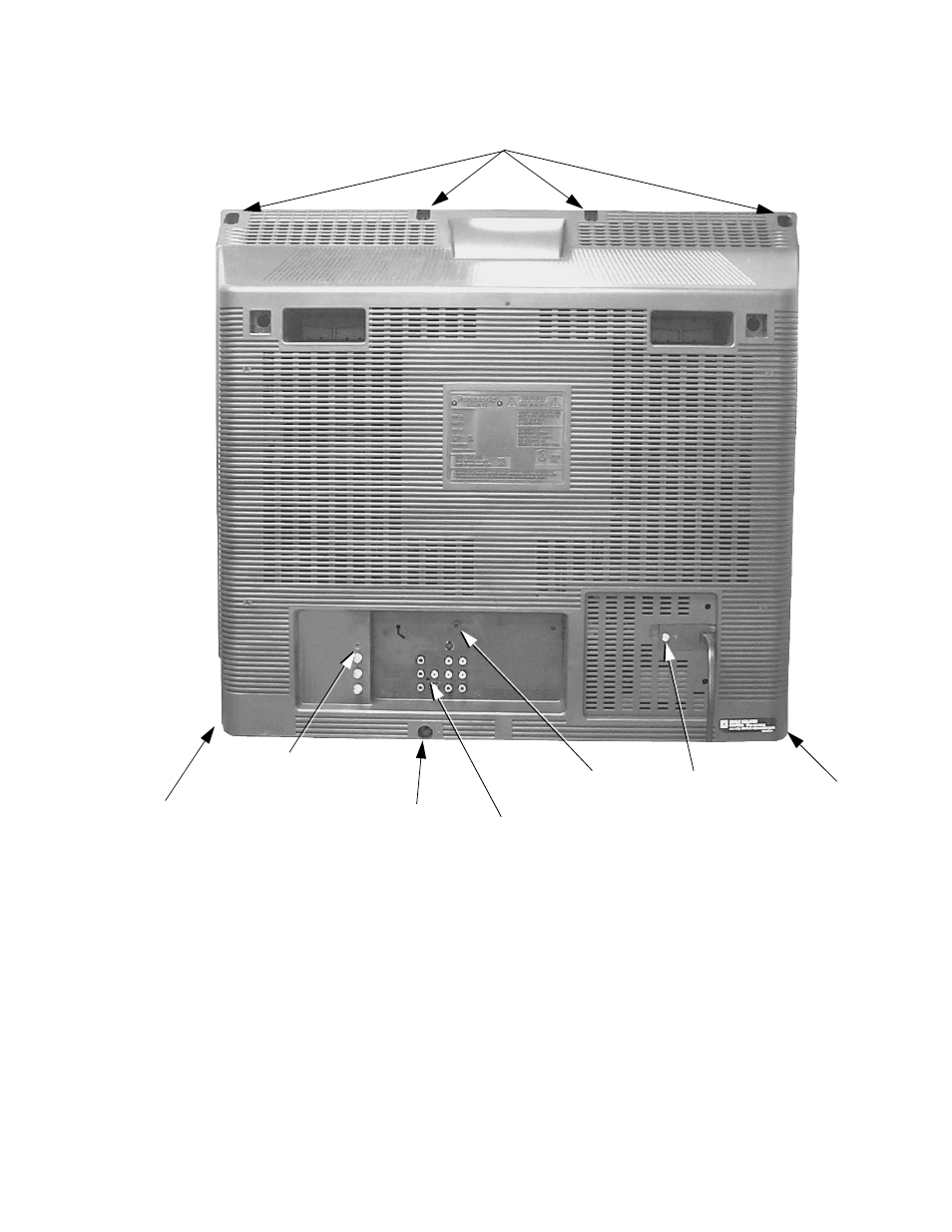 Back cover removal | Panasonic CT-36SX31E User Manual | Page 11 / 31