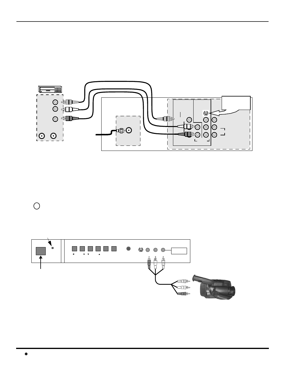 Optional equipment connections, Vcr connection, Front control panel | Ptional, Quipment, Onnections, Procedure | Panasonic CT-36SX12U User Manual | Page 8 / 72