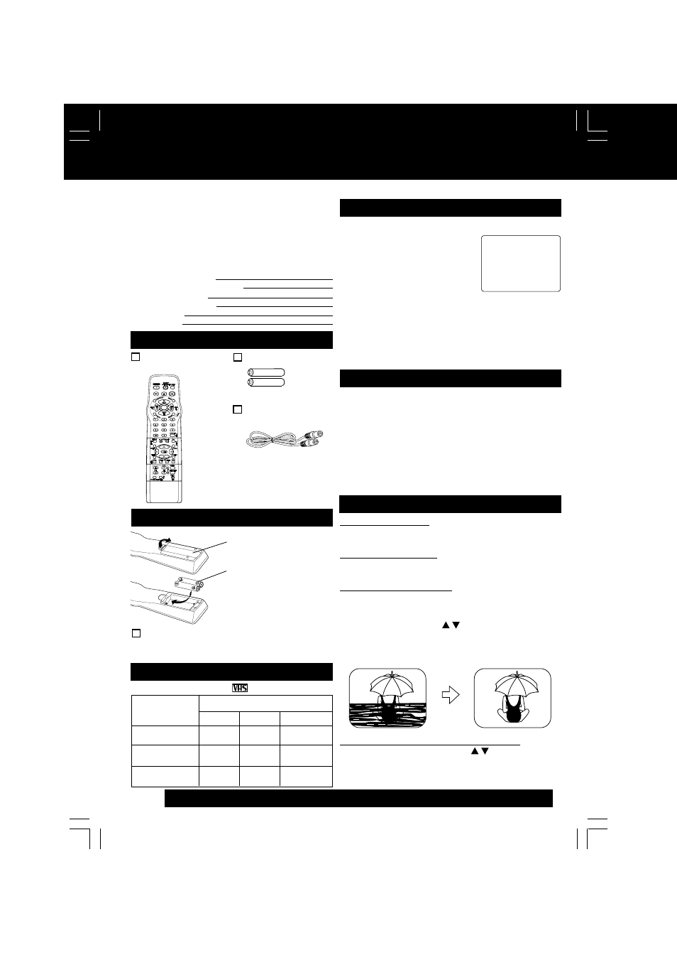 Before using, Accessories, Loading the batteries | Record/ playback time, Head cleaning, Video head clog sensor | Panasonic LSQT0676A User Manual | Page 4 / 72