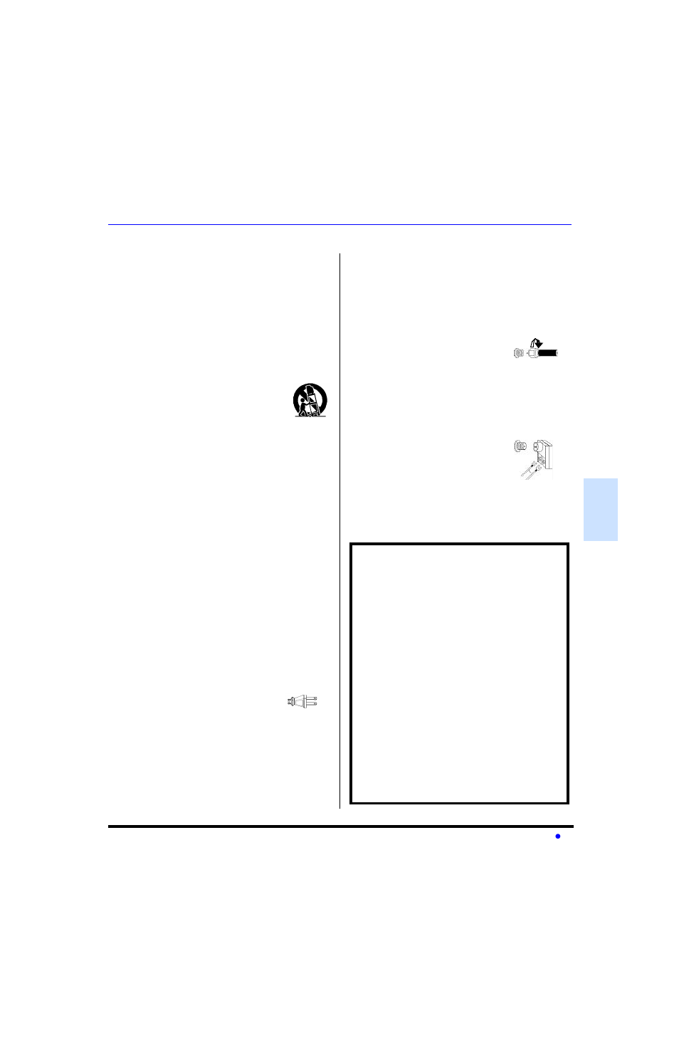 Installation, Emplacement du televiseur, Branchement de sources auxiliaires | Cordon d'alimentation, Cable / antenne | Panasonic CT-32SL13 User Manual | Page 53 / 81