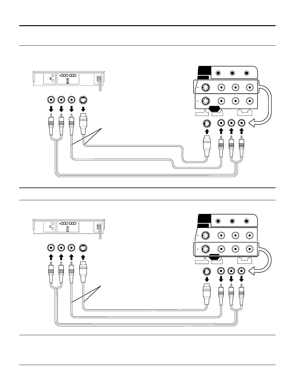 How to connect the input terminals, How to connect the av out terminals, Installation | Connects vcrs and other peripheral equipment, S-video cable video audio, Connect the s-video or video terminal | Panasonic TC 15DT2 User Manual | Page 10 / 72