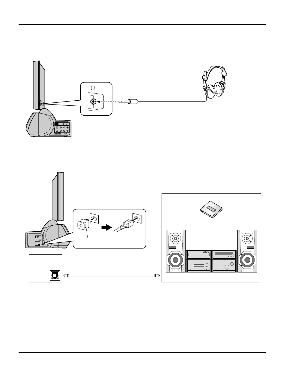 Connecting headphones / earphones, Connecting optical audio cable, Installation | Panasonic TC 15DT2 User Manual | Page 12 / 72