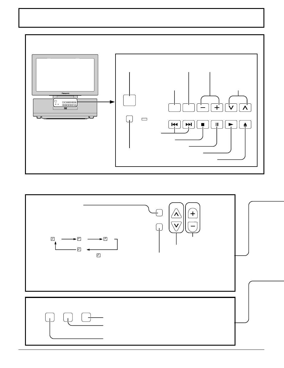 Location of controls, Controls on the tv | Panasonic TC 15DT2 User Manual | Page 14 / 72