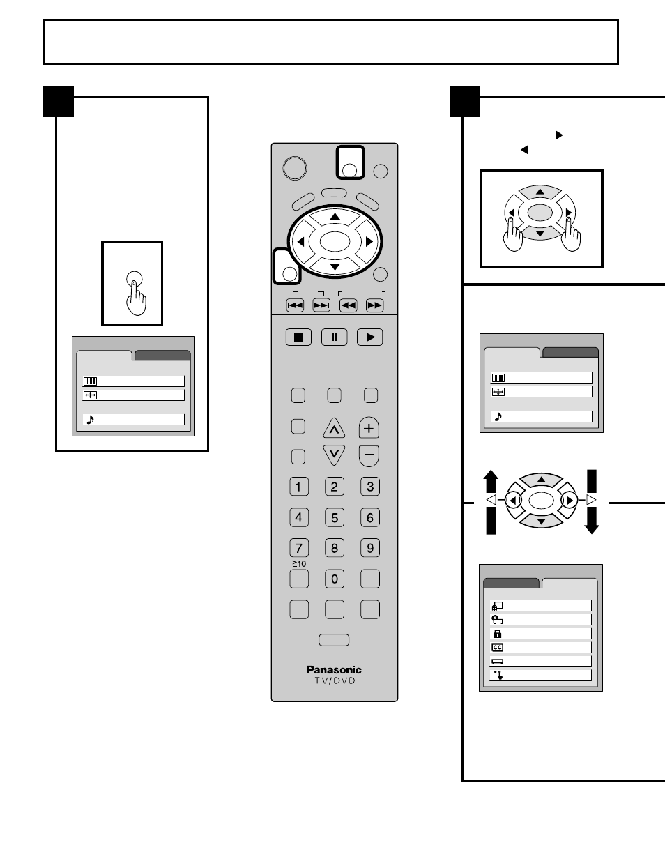 Flow chart of tv menu | Panasonic TC 15DT2 User Manual | Page 16 / 72