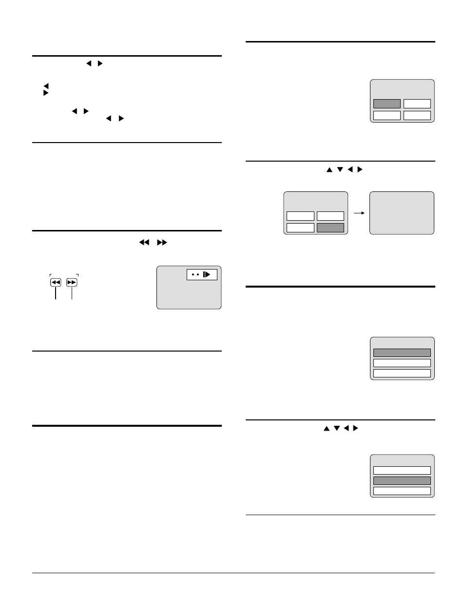 Frame advance (frame reverse)[dvd/video cd, Slow-motion play [dvd/video cd, Canceling playback control [video cd | Frame advance (frame reverse), Slow-motion play, Cancelling playback control, 1using a top menu, Using a dvd menu | Panasonic TC 15DT2 User Manual | Page 45 / 72