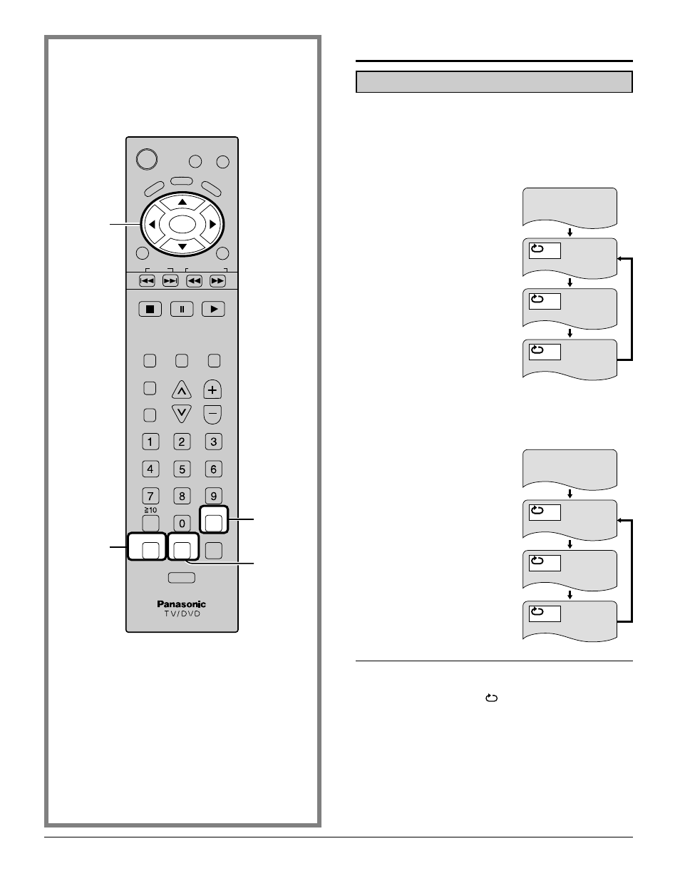 Repeat play, Press repeat mode during play, Repeat viewing (listening) | Panasonic TC 15DT2 User Manual | Page 50 / 72