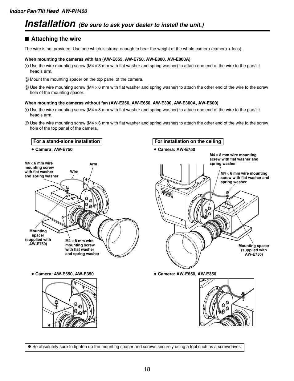 Installation | Panasonic AW-RP400 User Manual | Page 18 / 64