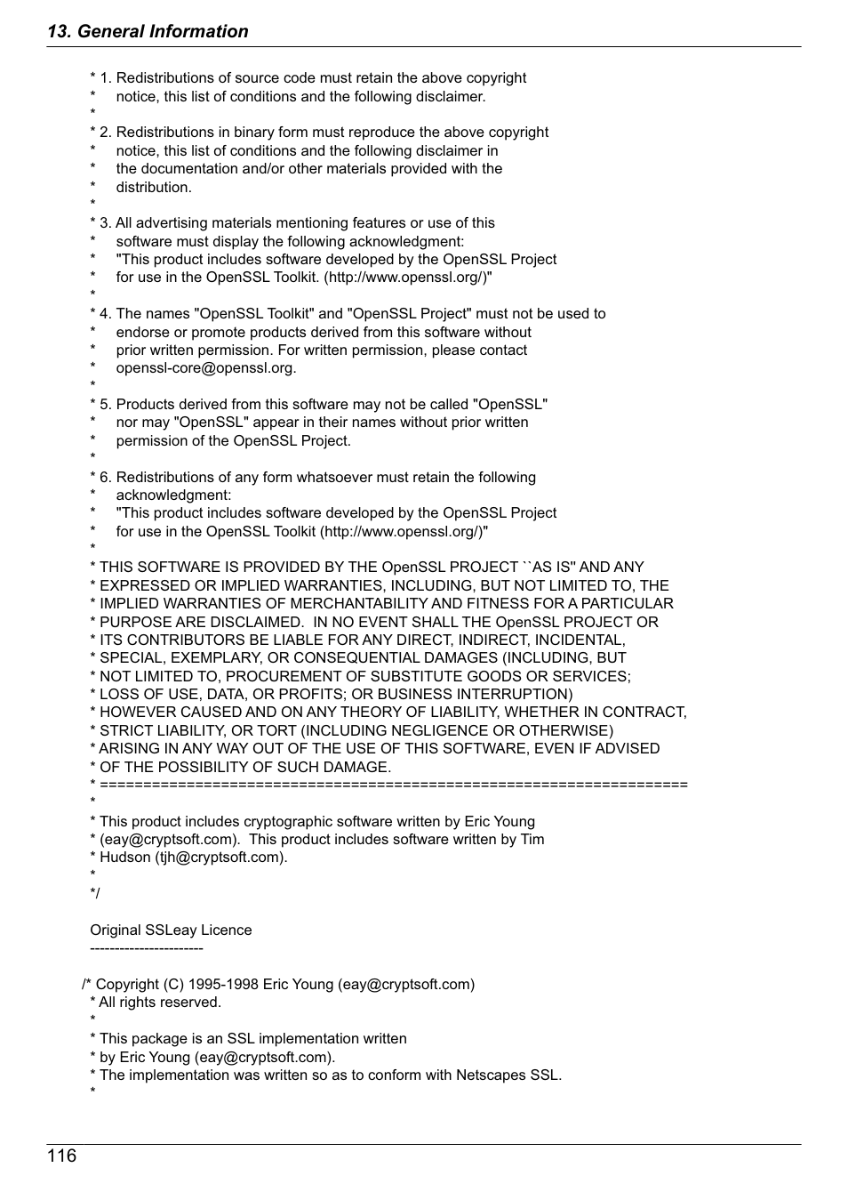Panasonic KX-MB2030EX User Manual | Page 116 / 124