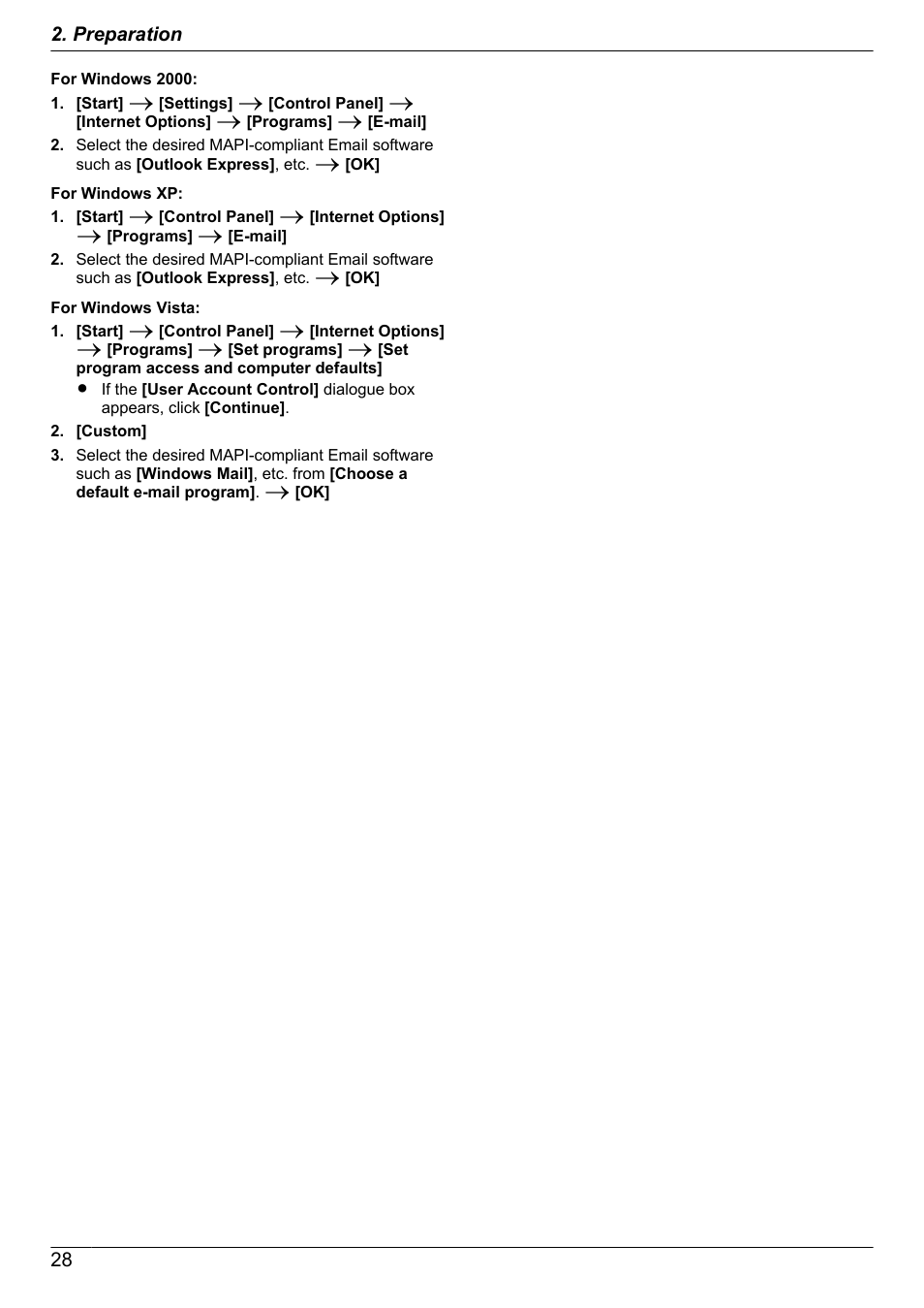 28 2. preparation | Panasonic KX-MB2030EX User Manual | Page 28 / 124