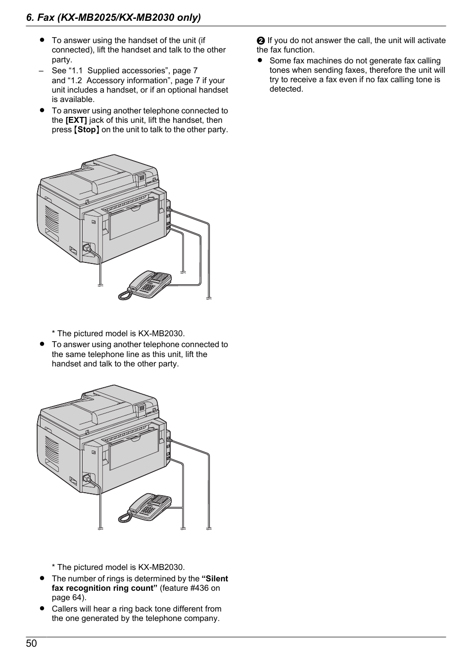 Panasonic KX-MB2030EX User Manual | Page 50 / 124
