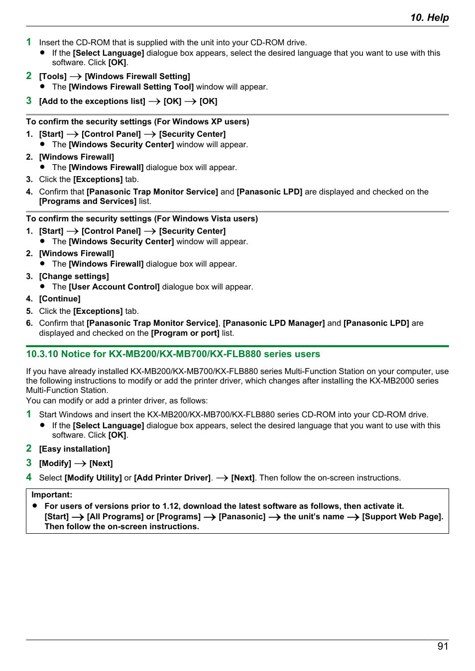 Panasonic KX-MB2030EX User Manual | Page 91 / 124