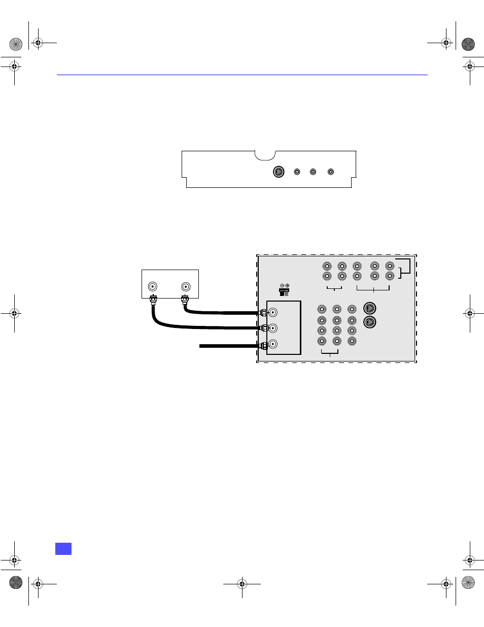 Conexion del decodificador de cable, Conexiones de equipo opcional (cont.), Nstalación | Conexión del decodificador de cable, Cable de entrada de la compañía del cable | Panasonic CinemaVision PT 56HX40 User Manual | Page 32 / 50
