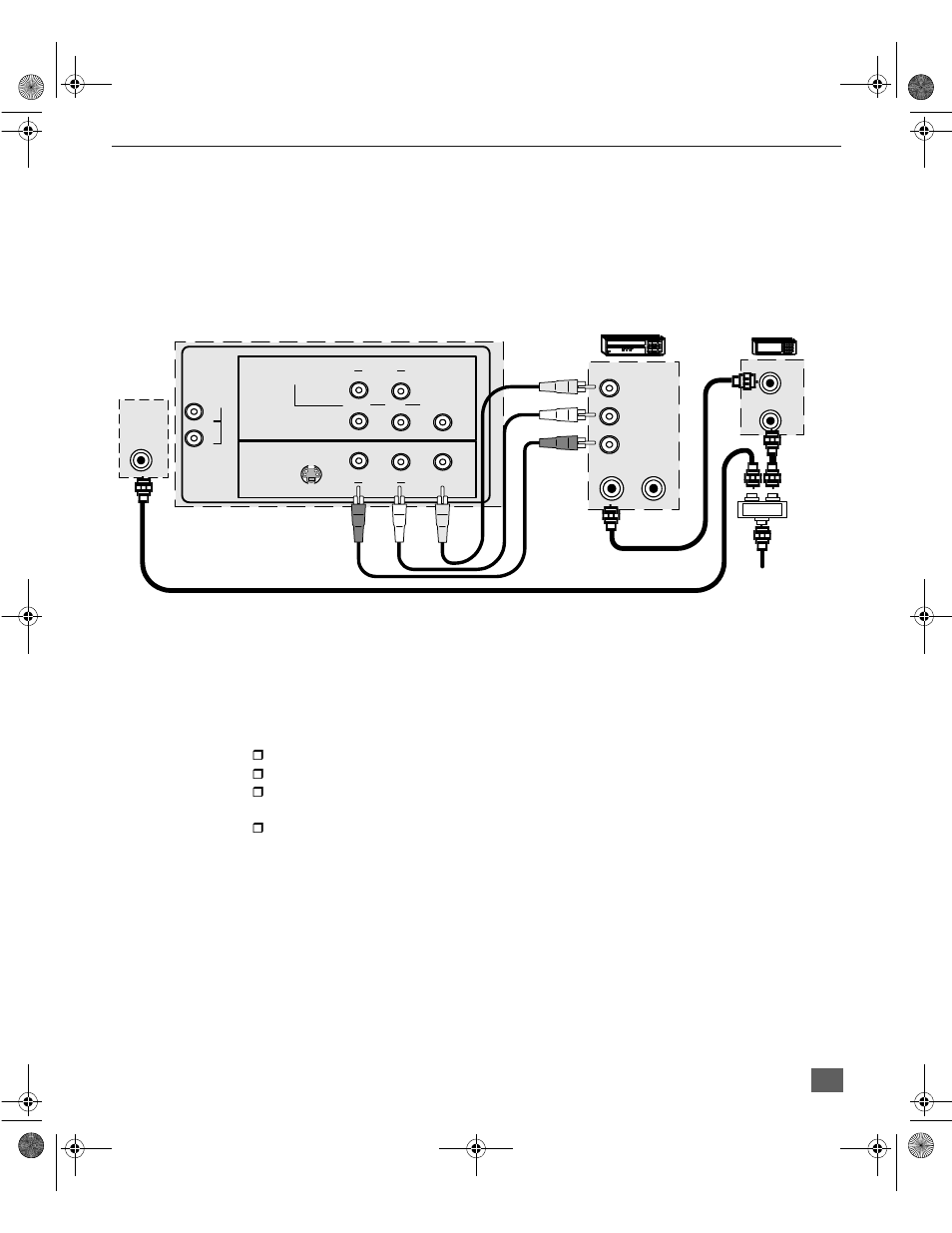 1 tuner picture in picture (pip) operation only, Pip operation with a vcr and cable box, Pip) o | Panasonic CT 27D11 User Manual | Page 10 / 50