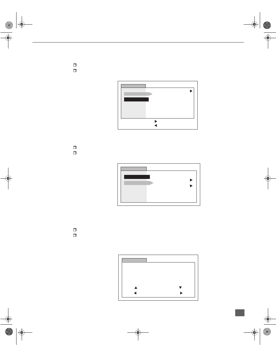 Canales - favoritos, Canales - titulos, Funcion para cancelar entradas de video | Canales | Panasonic CT 27D11 User Manual | Page 47 / 50