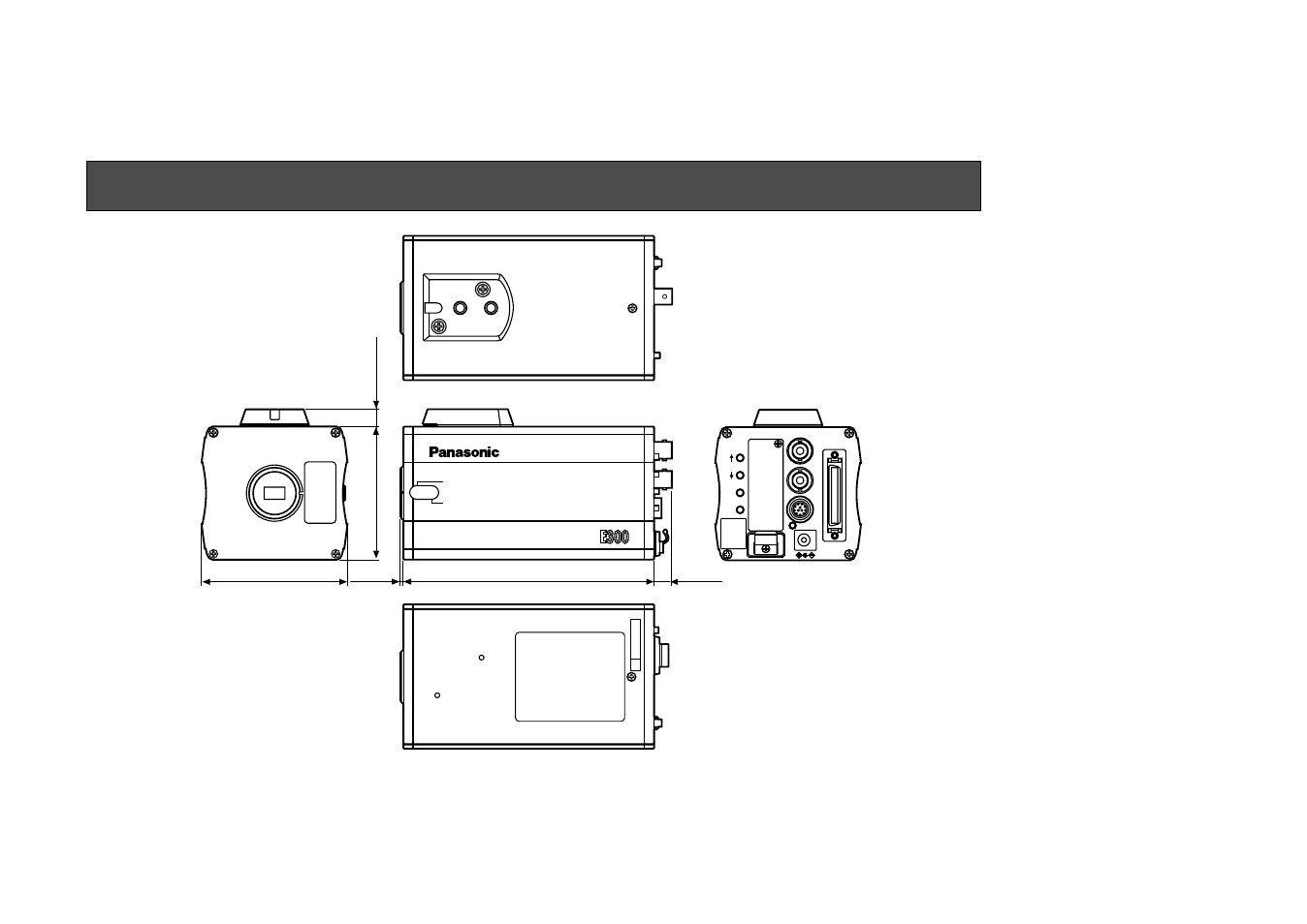 Appearance, Mm (inch) | Panasonic AW-E300 User Manual | Page 51 / 55