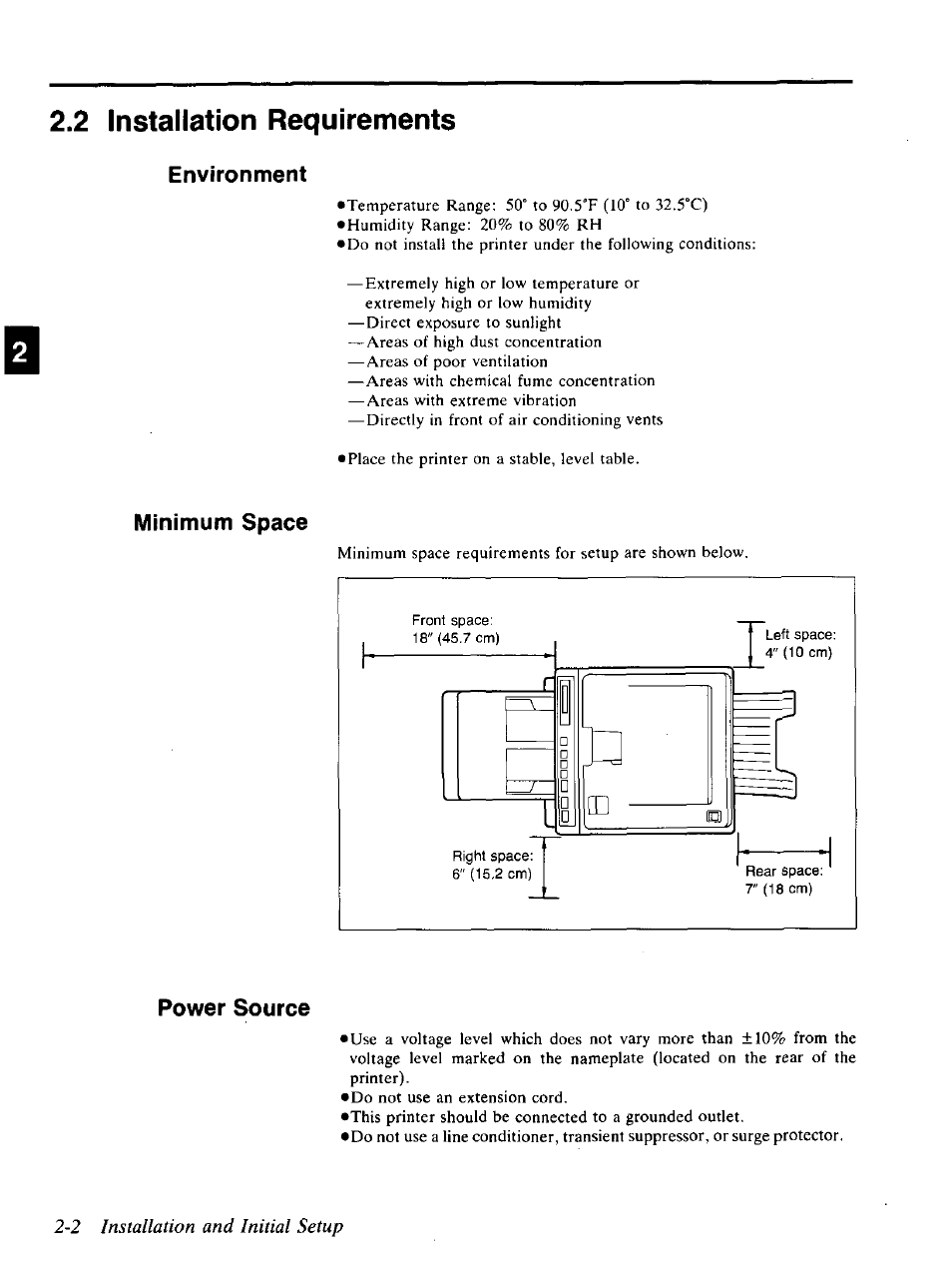 2 installation and initial setup | Panasonic KX-P4440 User Manual | Page 14 / 152