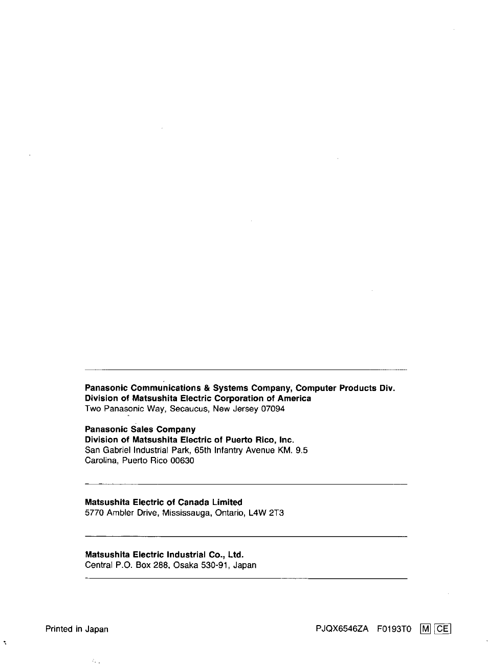 Panasonic KX-P4440 User Manual | Page 152 / 152