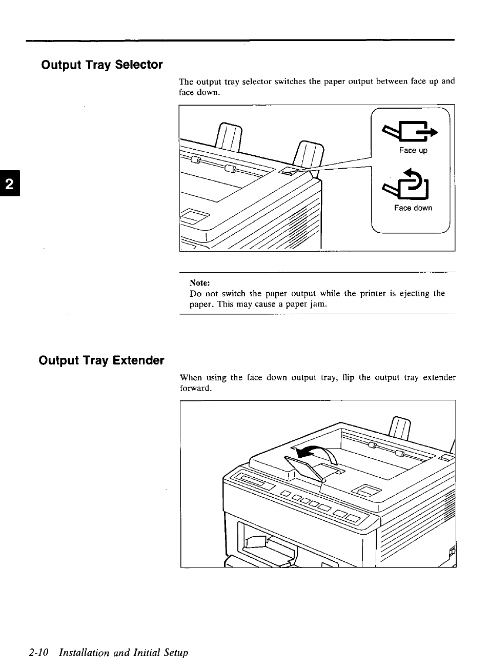 10 installation and initial setup | Panasonic KX-P4440 User Manual | Page 22 / 152