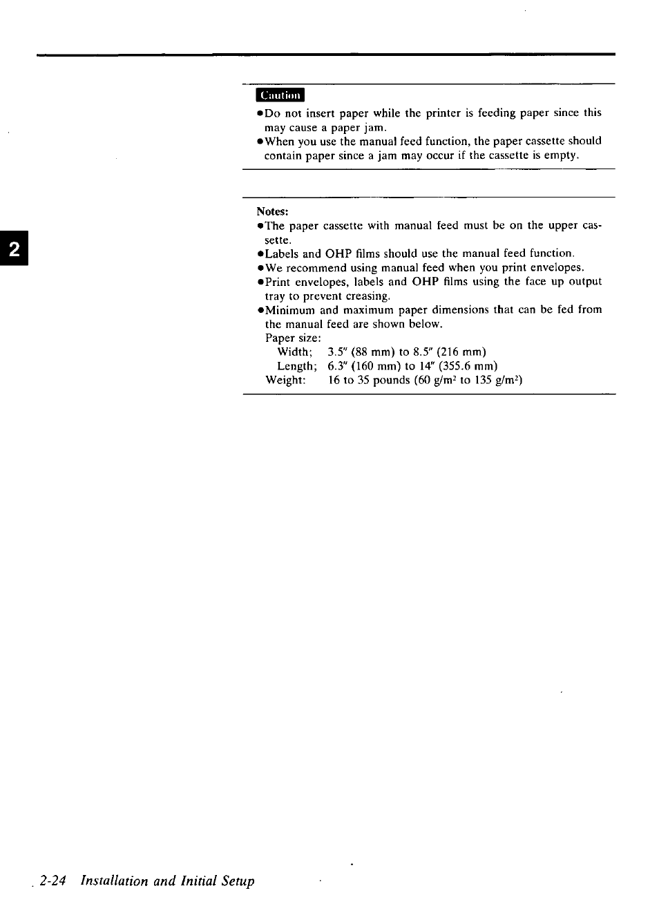 24 installation and initial setup | Panasonic KX-P4440 User Manual | Page 36 / 152