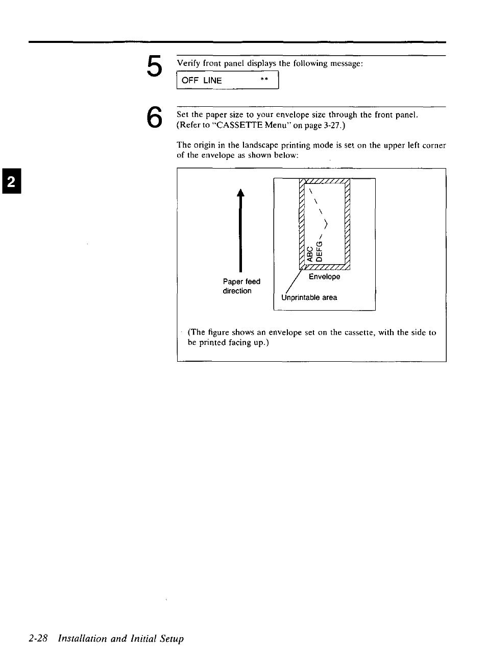 28 installation and initial setup | Panasonic KX-P4440 User Manual | Page 40 / 152