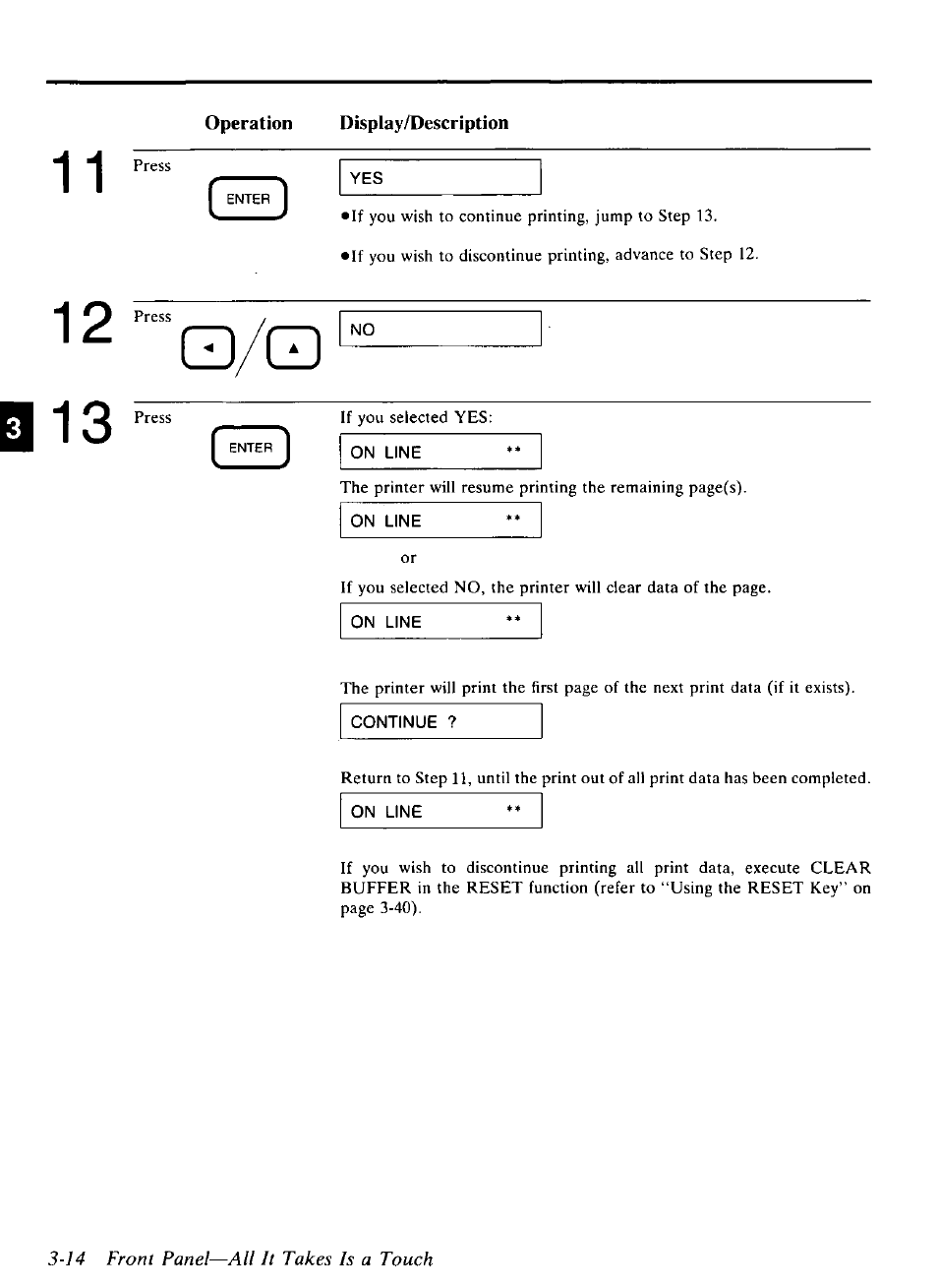 14 front panel—all it takes is a touch | Panasonic KX-P4440 User Manual | Page 58 / 152