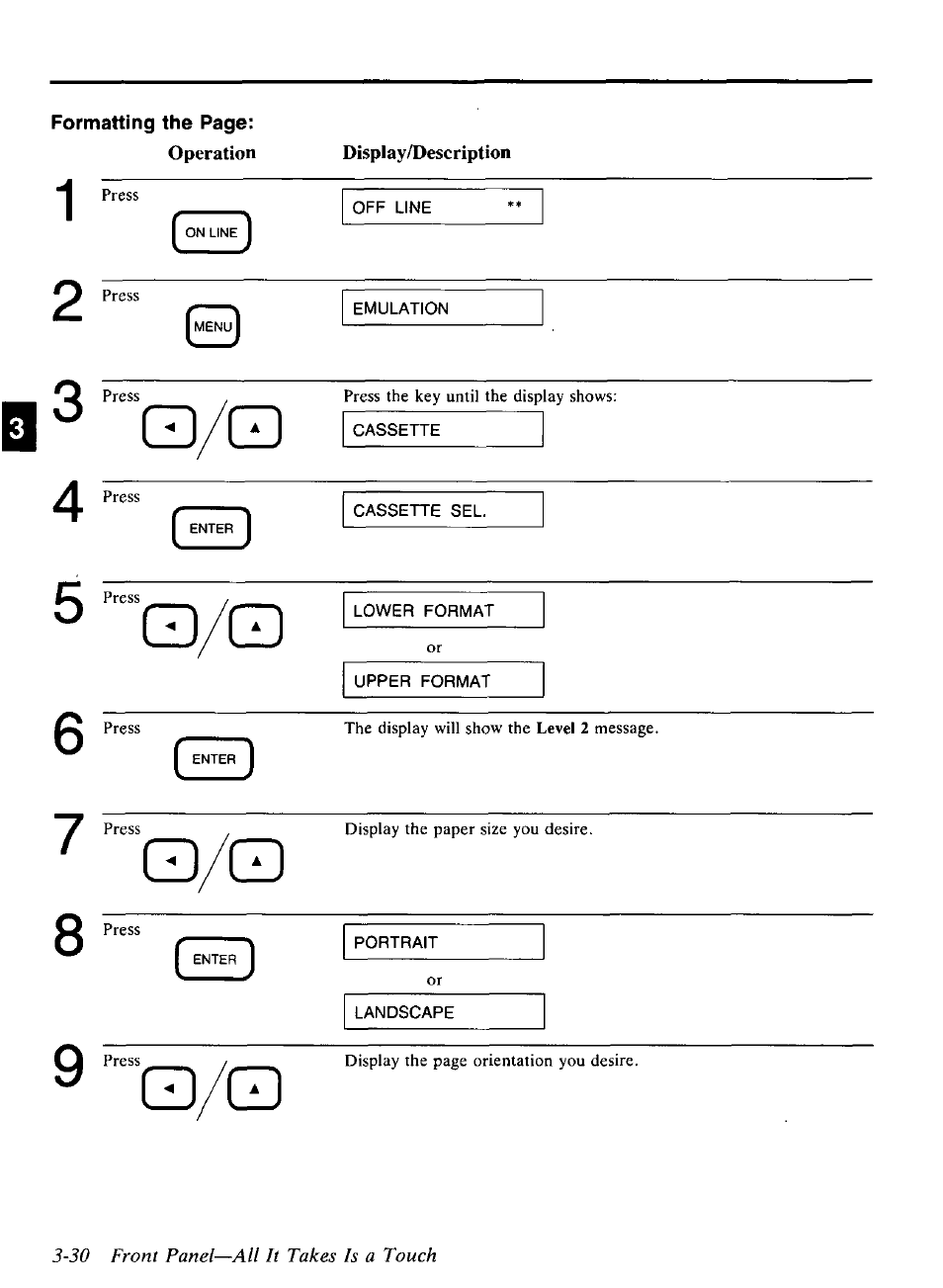 Gd/q, 9 “o/q | Panasonic KX-P4440 User Manual | Page 74 / 152