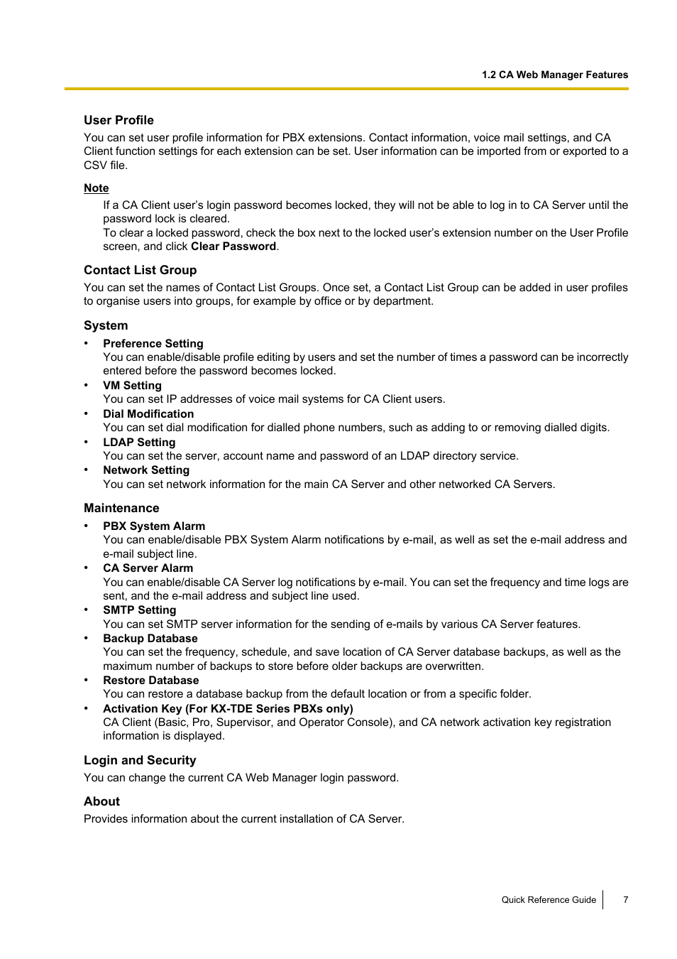 Panasonic KX-TDE User Manual | Page 7 / 16