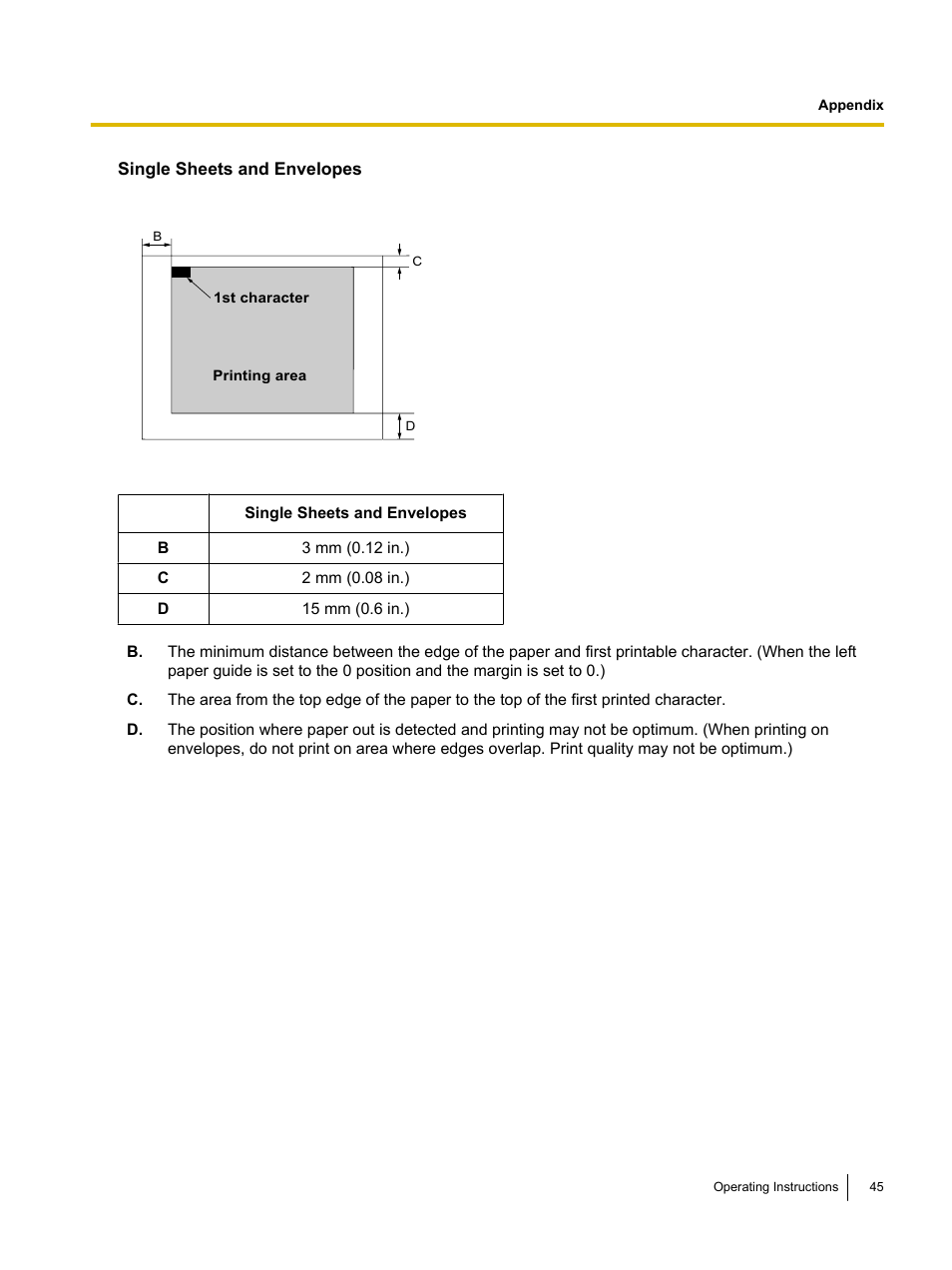 Panasonic KX-P1131E User Manual | Page 45 / 49
