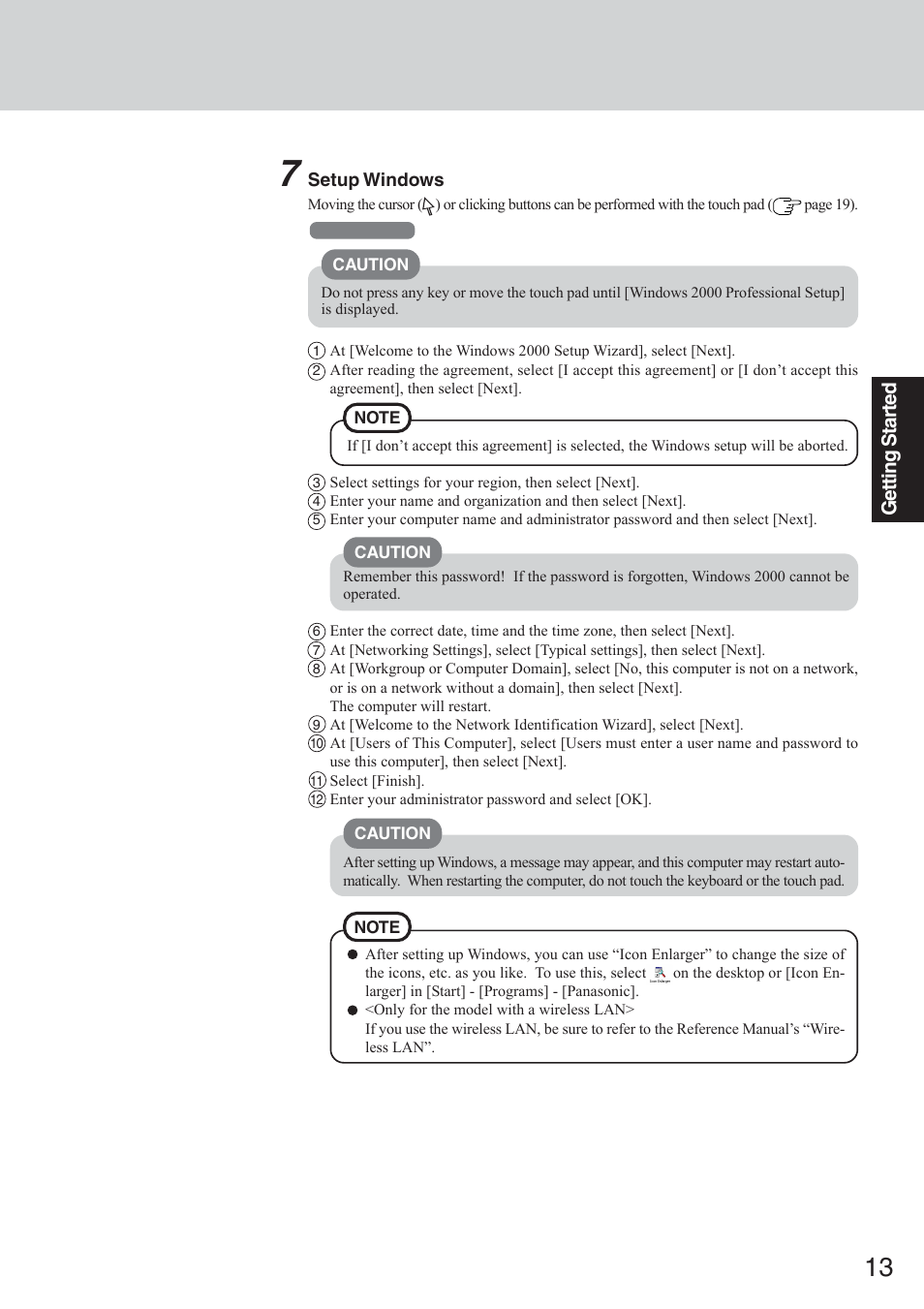 Panasonic CF-50 User Manual | Page 13 / 44