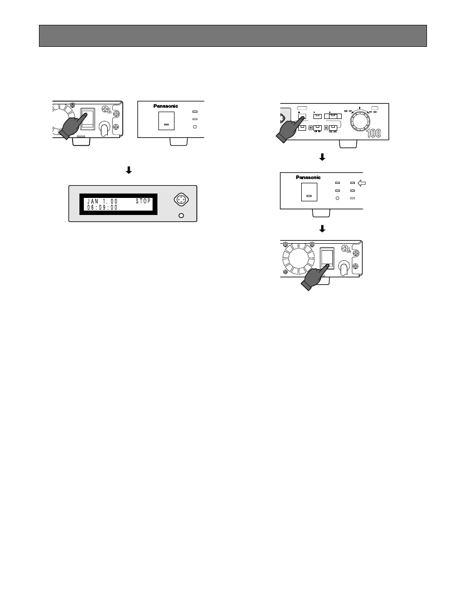 Setup procedures, Prior to setup, Turning on the power | Turning off the power, Turning on the power ● turning off the power | Panasonic WJ-HD100 User Manual | Page 15 / 60