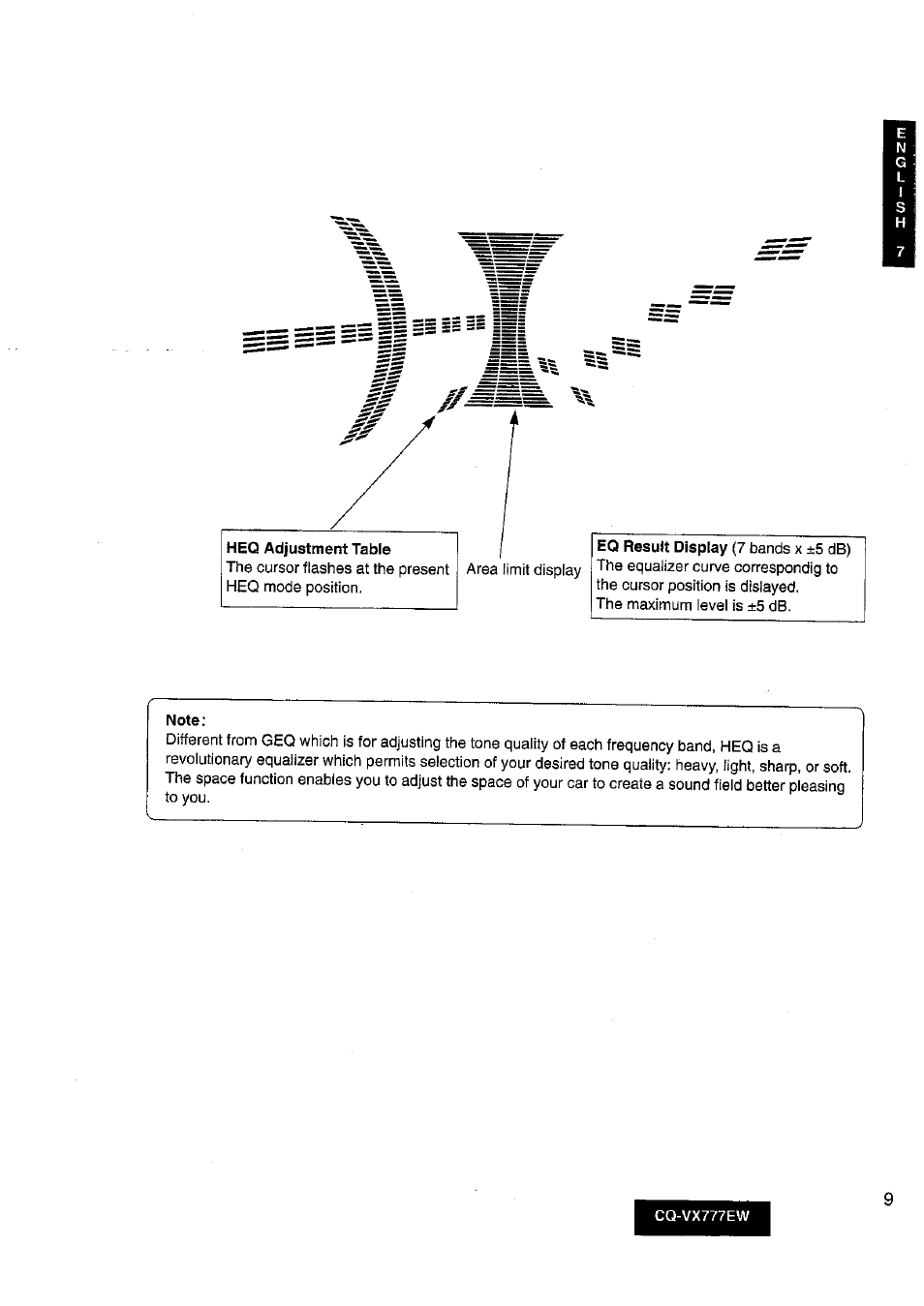 Note | Panasonic CQ-VX777EW User Manual | Page 9 / 52