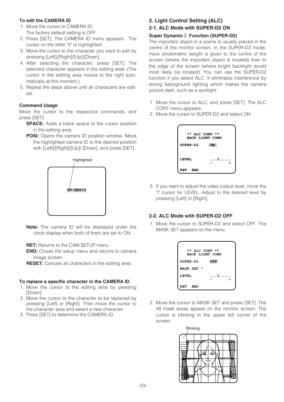 Panasonic WV-NW470S User Manual | Page 23 / 35