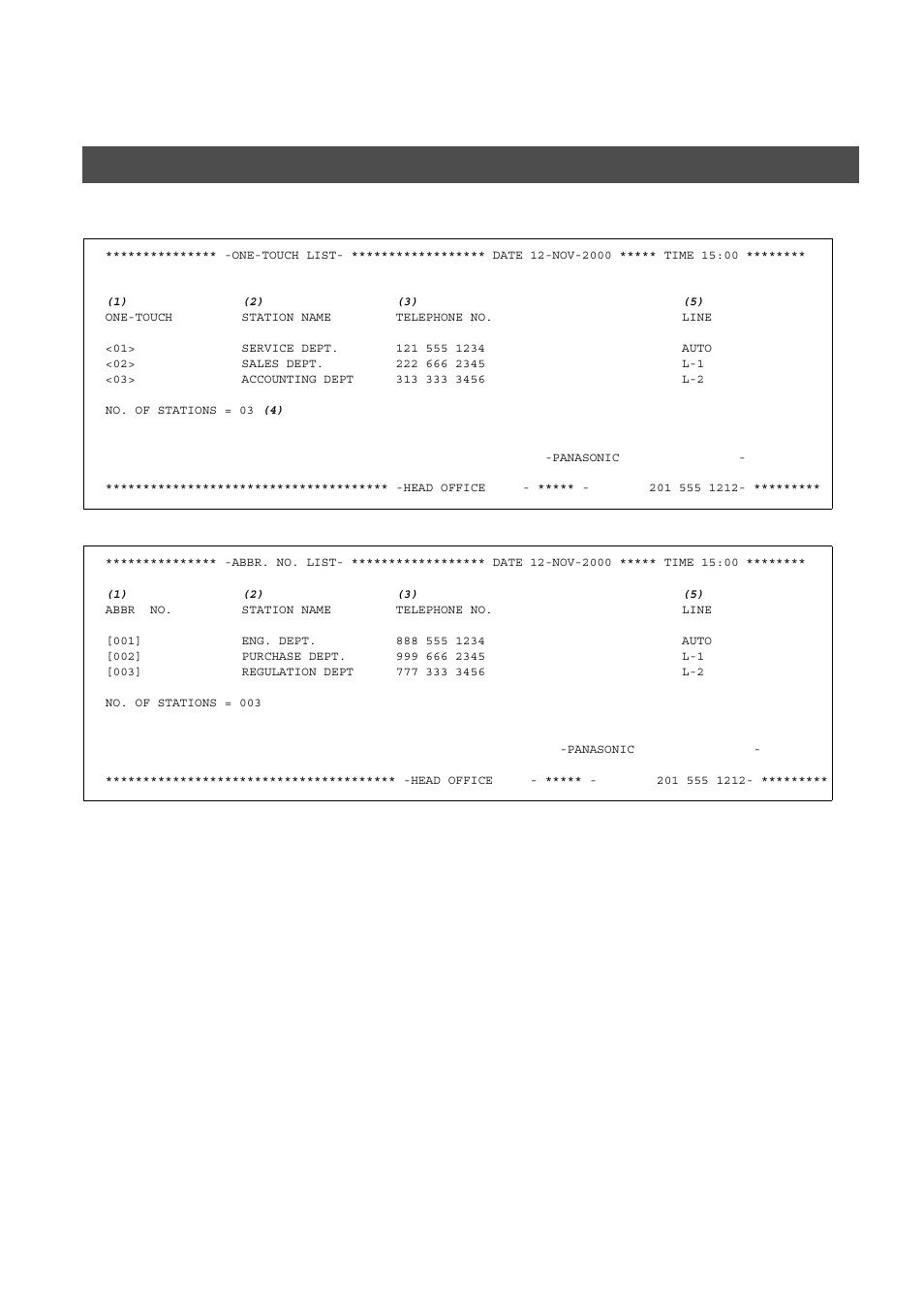 Printout journals and lists, Journals and lists | Panasonic AS200 User Manual | Page 140 / 161