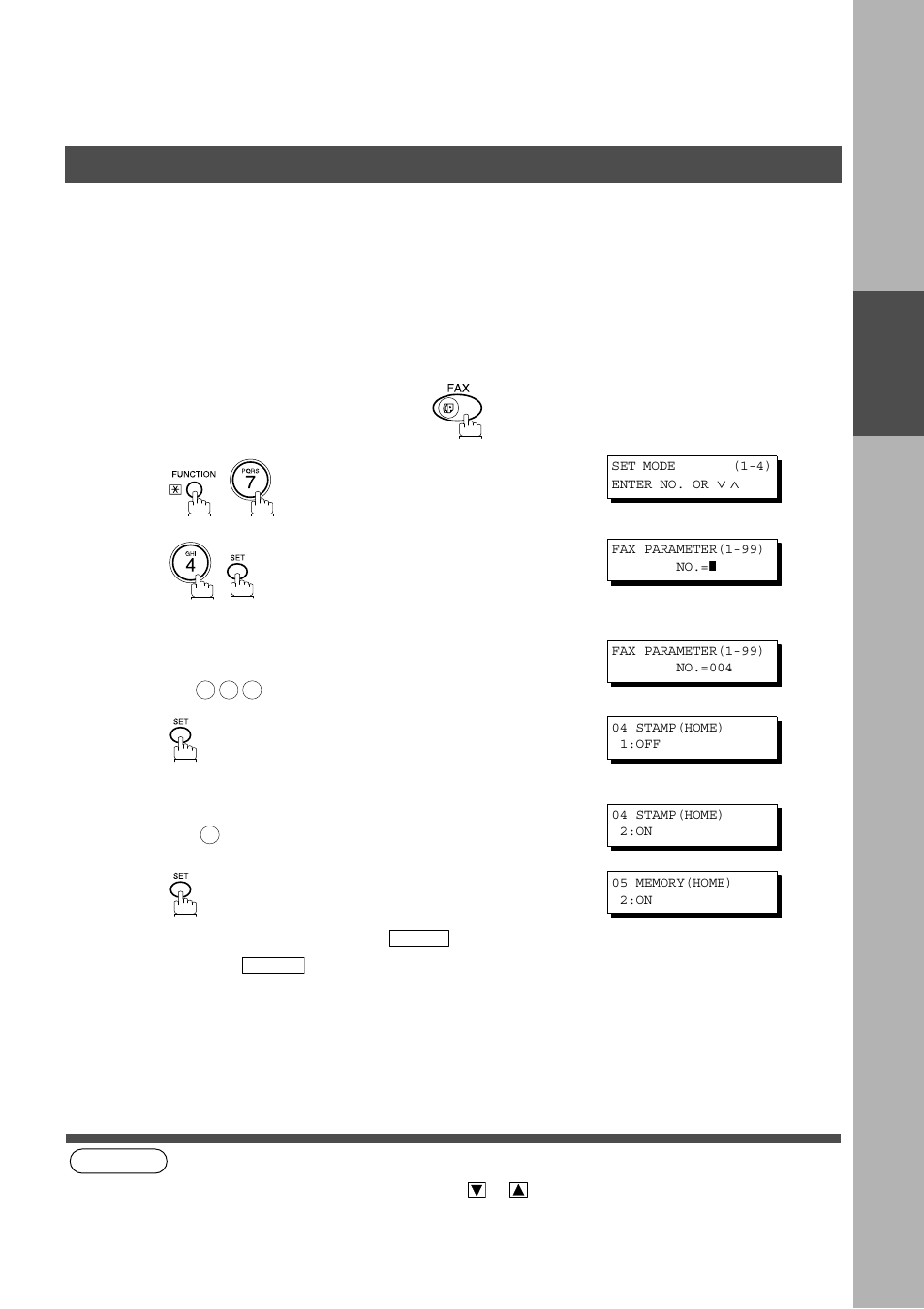 Customizing your machine, Setting the fax parameters, Programming your machine | Panasonic AS200 User Manual | Page 29 / 161